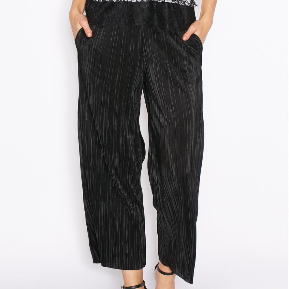 Topshop Black Culottes